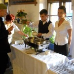 Lunch served by students of the local high school.